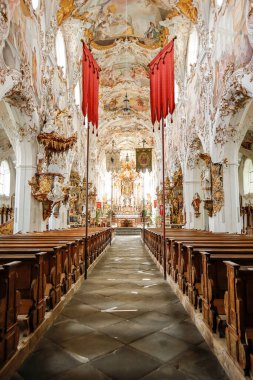 Rottenbuch Kilisesi, Münih Yolu, St. James, Bavyera, Almanya