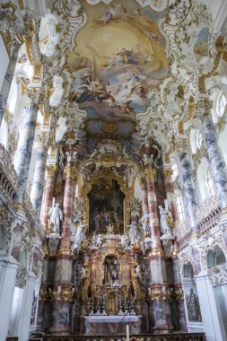 Wieskirche Kilisesi, Münih Yolu, St. James, Bavyera, Almanya