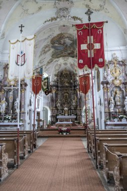 Church at the Munich Way of St. James, Bavaria, Germany in summertime clipart