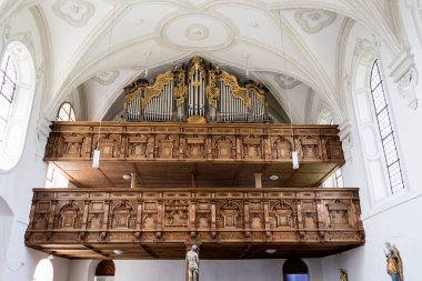 Pilgrimage church Hohenpeissenberg, Munich Way of St. James, Bavaria, Germany in summertime clipart