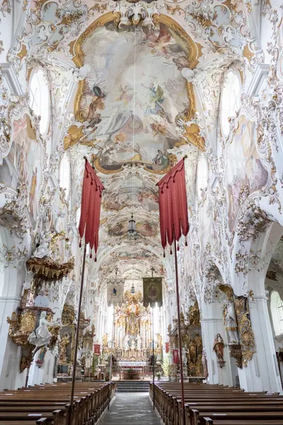 Pilgrim Kilisesi Rottenbuch, Münih Yolu St. James, Bavyera, Almanya