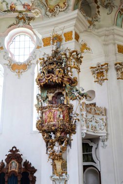 Wieskirche Kilisesi, Münih Yolu, St. James, Bavyera, Almanya