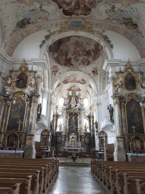 Marktoberdorf St. Martin Kilisesi, Münih Yolu St. James, Bavyera, Almanya