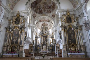 Marktoberdorf St. Martin Kilisesi, Münih Yolu St. James, Bavyera, Almanya