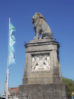 Lindau Limanı, Bavyera, Almanya 'da yaz mevsiminde