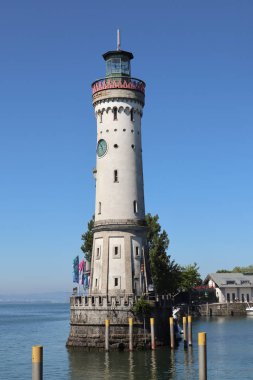 Constance Gölü, Bavyera, Almanya 'da yaz mevsiminde Lindau Limanı