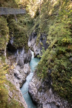 Leutascher Geisterklamm Kanyonu, Tyrol, Avusturya, St. James Isar Loisach Tiroler Inn Yolu