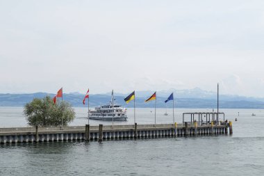 Friedrichshafen at Lake Constance, Germany in summertime clipart