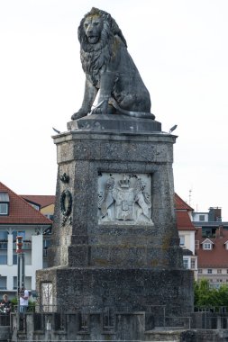 Constance Gölü, Bavyera, Almanya 'da yaz mevsiminde Lindau Limanı