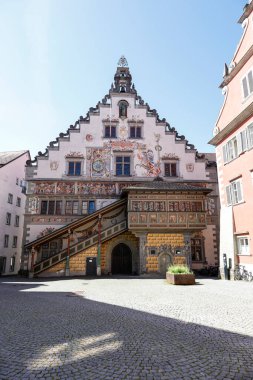 Almanya, Bavyera 'da, Constance Gölü' nde, Lindau 'daki eski belediye binası