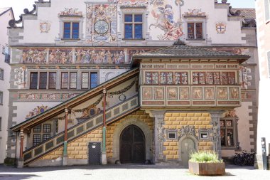 Almanya, Bavyera 'da, Constance Gölü' nde, Lindau 'daki eski belediye binası