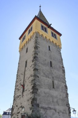 Mangturm in Lindau on Lake Constance, Bavaria, Germany in summertime clipart