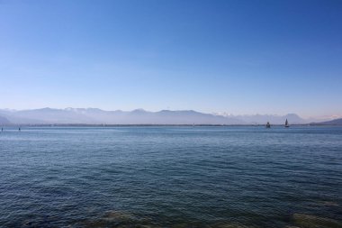 Constance Gölü Panoraması, Lindau, Bavyera, Almanya