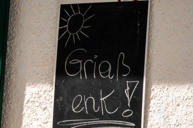 Sonbaharda Avusturya, Karwendel Hohenweg 'deki Karwendel dağlarında Solsteinhaus kulübesi