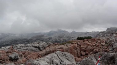 Dağ manzaralı Steinernes Meer, Ingolstadter Hut, Tyrol, Avusturya, 4 K