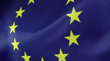 Avrupa Birliği tekstil bayrağı, yakın plan