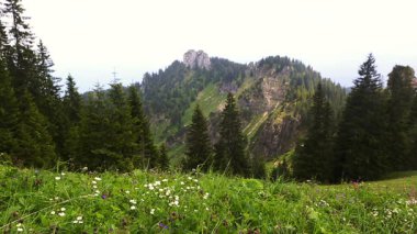 Bavyera dağı Ettaler Mandl yazın, Almanya, yüksek çözünürlüklü video klibi