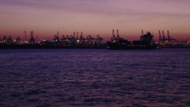 Hamburg Hafencity Panorama Manzarası, yüksek çözünürlüklü klip