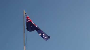 Avustralya bayrağı bayrak direğinde