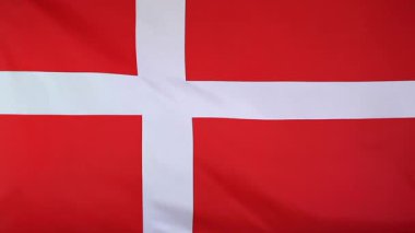 Rüzgara karşı hareket Danimarka bayrağı Tekstil