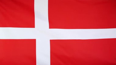 Rüzgara karşı hareket Danimarka bayrağı Tekstil