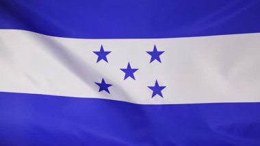 Ağır çekimde Honduras Tekstil bayrağı