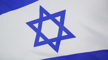 İsrail 'in tekstil bayrağı, yakın plan