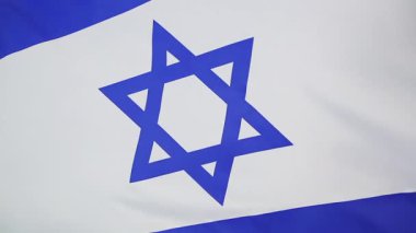 İsrail 'in tekstil bayrağı, yakın plan
