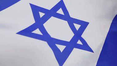 İsrail 'in tekstil bayrağı, yakın plan
