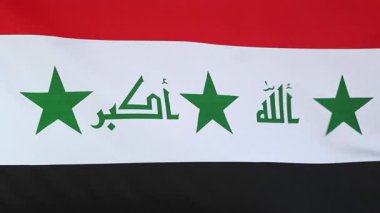 Closeup Irak bayrağı Tekstil