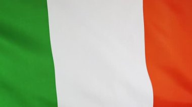 Rüzgarda savrulan İrlanda tekstil bayrağı