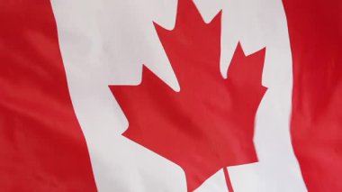 Yavaş hareket Kanada bayrağı Tekstil