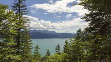 Zaman atlamalı Gölü Walchensee Bavyera, Almanya