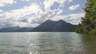 Zaman atlamalı Gölü Walchensee Bavyera, Almanya