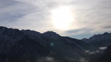 Rüzgarlı Dağ Manzarası, Bavyera Alpleri, 4K