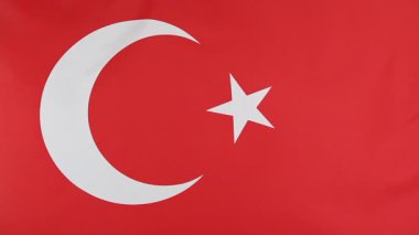 Türkiye'nin ulusal bayrak ağır çekimde closeup