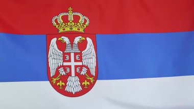 Sırbistan Tekstil Rüzgar ulusal bayrak