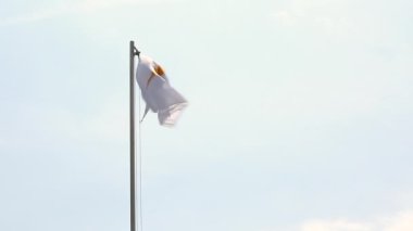Bir bayrak direği, Kıbrıs'taki Tekstil bayrağı
