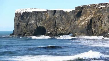 Güney İzlanda 'da kışın Dyrholaey Yarımadası, Avrupa