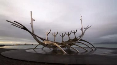 İzlanda, Reykjavik 'te Güneş Voyager' ın zaman aşımı