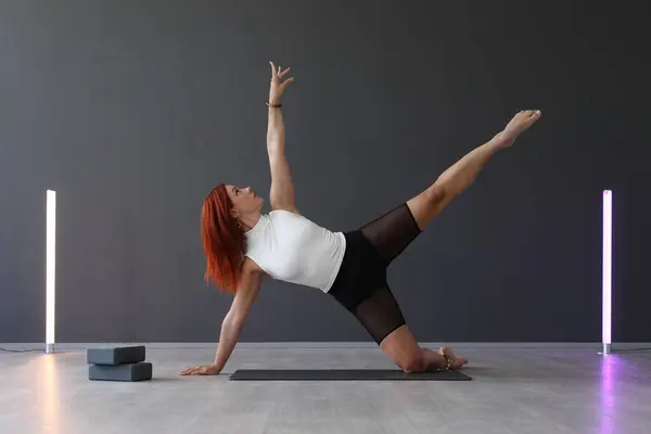 Flessibilità Allenamento Stretching Studio Danza — Foto Stock