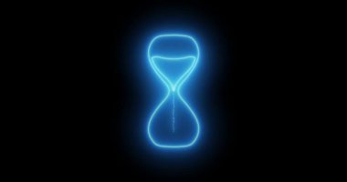 Mavi çizgilerle parlayan kum saati, canlı ve ruhani bir aura yayıyor. Kum saati karanlık bir arkaplana karşı aydınlatılır büyüleyici ve büyüleyici bir görsel etki yaratır. Animasyon...