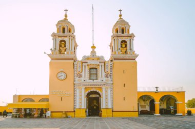 Cholula Pueblo 'daki kilise, Meksika