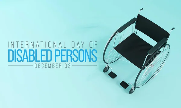 stock image International Day of Persons with Disabilities (IDPD) is celebrated every year on 3 December. to raise awareness of the situation of disabled persons in all aspects of life. 3D Rendering