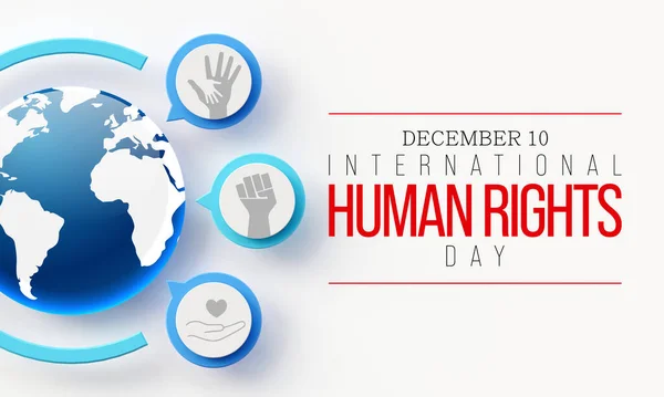Diciembre Celebra Cada Año Mes Internacional Los Derechos Humanos Momento — Foto de Stock