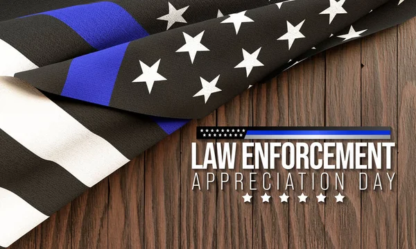Law Enforcement Appreciation Day Lead Observed Every Year January Thank — Stock Photo, Image