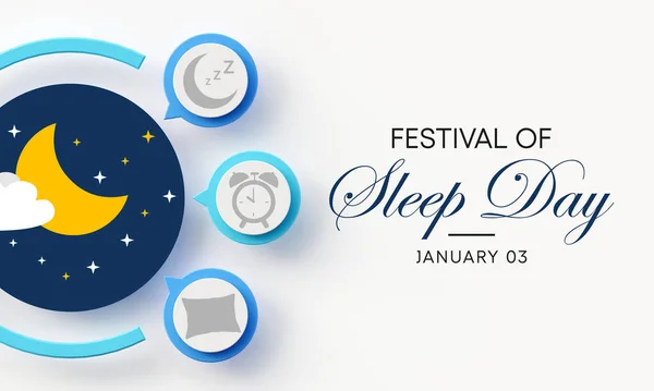 Das Fest Des Schlaftages Wird Jedes Jahr Januar Begangen Und — Stockfoto