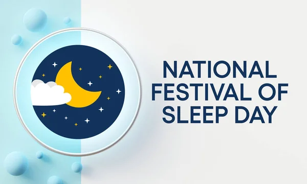 Festival Hari Tidur Dirayakan Setiap Tahun Pada Tanggal Januari Dimaksudkan — Stok Foto
