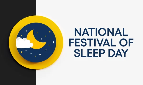睡眠の祭典は毎年1月3日に行われ 睡眠の祭典と睡眠に関連する重要な問題に対する行動への呼びかけを目的としている 3Dレンダリング — ストック写真