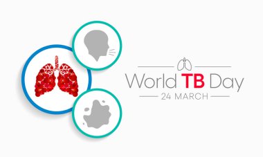 World TB day is observed every year on 24 March to build public awareness about the global epidemic of tuberculosis and efforts to eliminate the disease. Vector illustration